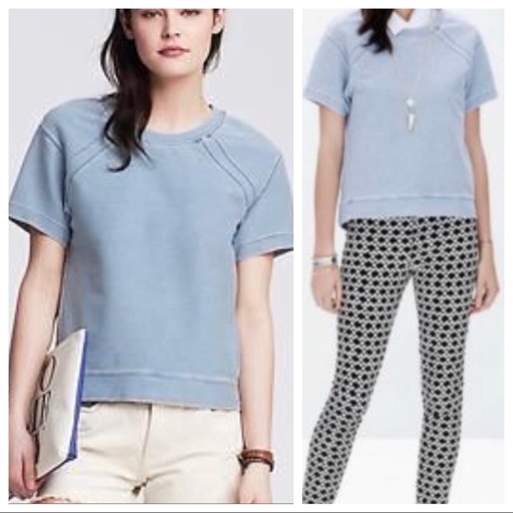 Banana Republic Light Denim Pullover Top